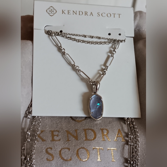 New KS Elisa Triple-Strand Layered Necklace in Iridescent Lilac Illusion - Picture 4 of 14